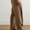 Straight-Leg Embellished Wool Trousers - BK Straight-Leg Embellished Wool Trousers - BK