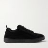 Suede and Mesh Sneakers