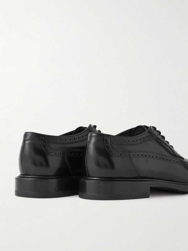 Polished-Leather Brogues - BK Polished-Leather Brogues - BK