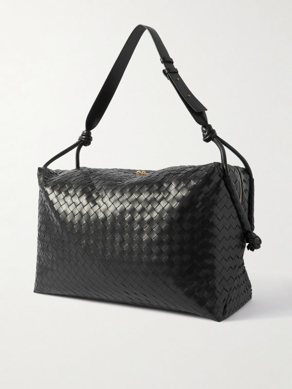 Intrecciato Leather Holdall - BK Intrecciato Leather Holdall - BK