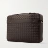 Slim Getaway Intrecciato Leather Briefcase - BK Slim Getaway Intrecciato Leather Briefcase - BK