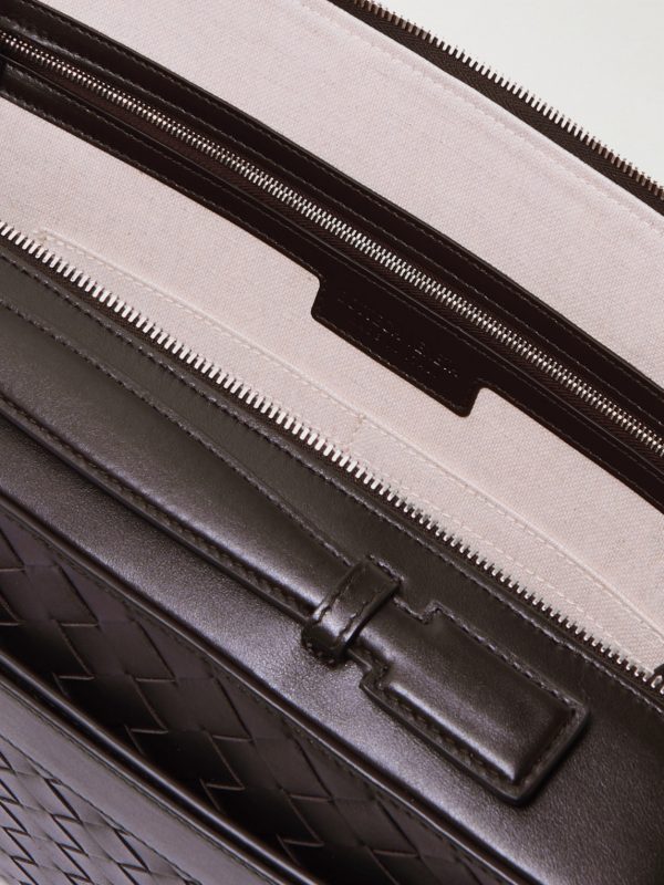 Slim Getaway Intrecciato Leather Briefcase - E1 Slim Getaway Intrecciato Leather Briefcase - E1