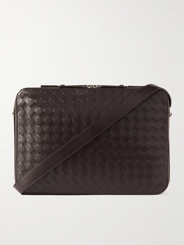 Slim Getaway Intrecciato Leather Briefcase Slim Getaway Intrecciato Leather Briefcase