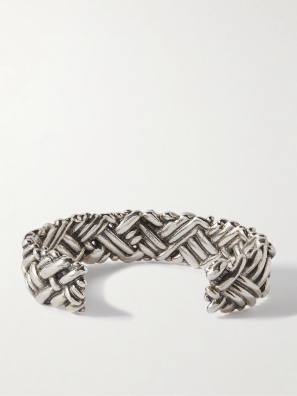 Engraved Sterling Silver Cuff - BK