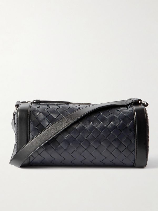 Brick Intrecciato Leather Messenger Bag Brick Intrecciato Leather Messenger Bag