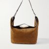 Large Passenger Leather-Trimmed Intrecciato Suede Weekend Bag Large Passenger Leather-Trimmed Intrecciato Suede Weekend Bag