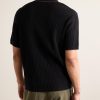Johnny Harbour Ribbed Cotton-Blend Polo Shirt - BK