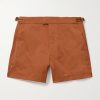 Straight-Leg Mid-Length Swim Shorts