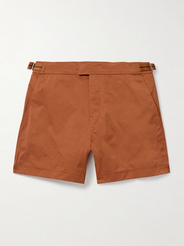 Straight-Leg Mid-Length Swim Shorts