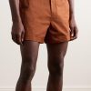 Straight-Leg Mid-Length Swim Shorts - OU