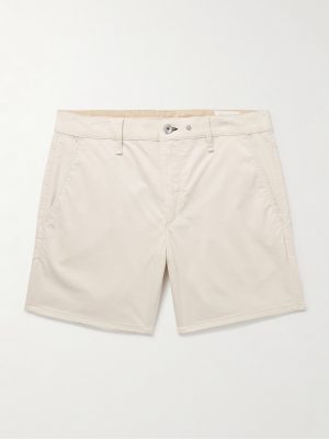 Straight-Leg Cotton-Blend Shorts Straight-Leg Cotton-Blend Shorts