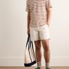 Straight-Leg Cotton-Blend Shorts - OU