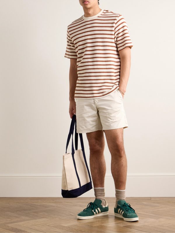 Straight-Leg Cotton-Blend Shorts - OU