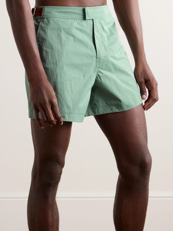 Straight-Leg Mid-Length Swim Shorts - OU Straight-Leg Mid-Length Swim Shorts - OU