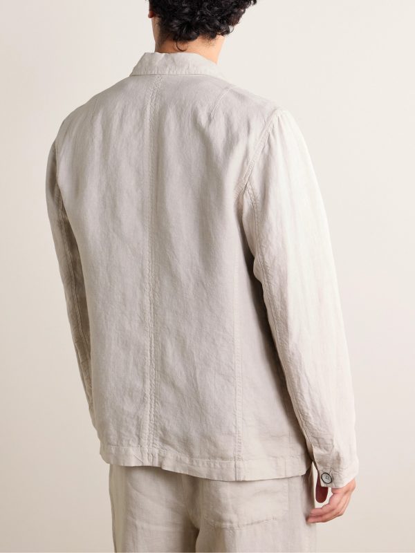 Evan Linen Jacket - BK