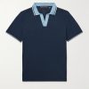 + G/FORE Golf Striped Logo-Appliquéd Piqué Polo Shirt + G/FORE Golf Striped Logo-Appliquéd Piqué Polo Shirt