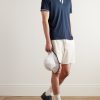 + G/FORE Golf Striped Logo-Appliquéd Piqué Polo Shirt - OU + G/FORE Golf Striped Logo-Appliquéd Piqué Polo Shirt - OU