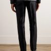 Dyylan Slim-Fit Ribbed Cotton-Blend Satin Trousers - BK
