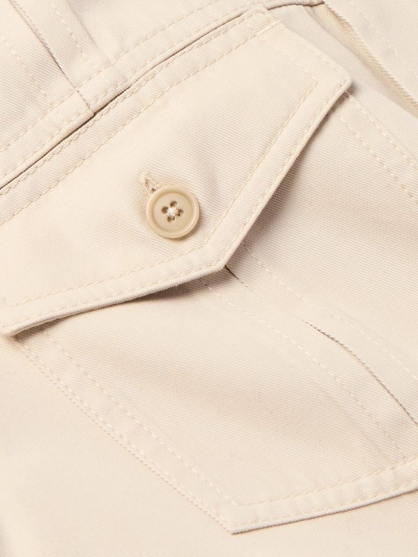 Cotton and Silk-Blend Twill Overshirt - E1 Cotton and Silk-Blend Twill Overshirt - E1