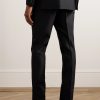 Dyylan Tapered Wool and Silk-Blend Twill Suit Trousers - BK