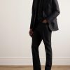 Dyylan Tapered Wool and Silk-Blend Twill Suit Trousers - OU