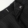 Dyylan Tapered Pinstriped Metallic Wool-Blend Twill Trousers - E1 Dyylan Tapered Pinstriped Metallic Wool-Blend Twill Trousers - E1