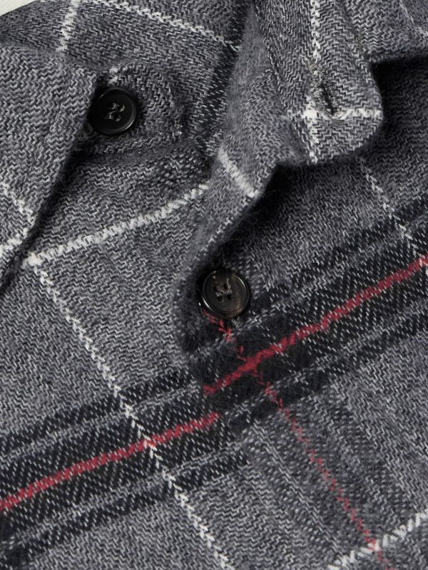 Field Checked Brushed Herringbone Cotton-Flannel Shirt - CU Field Checked Brushed Herringbone Cotton-Flannel Shirt - CU
