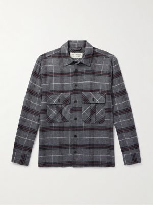 Field Checked Brushed Herringbone Cotton-Flannel Shirt Field Checked Brushed Herringbone Cotton-Flannel Shirt