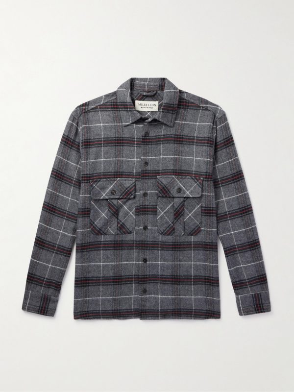 Field Checked Brushed Herringbone Cotton-Flannel Shirt Field Checked Brushed Herringbone Cotton-Flannel Shirt