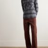 Field Checked Brushed Herringbone Cotton-Flannel Shirt - OU Field Checked Brushed Herringbone Cotton-Flannel Shirt - OU