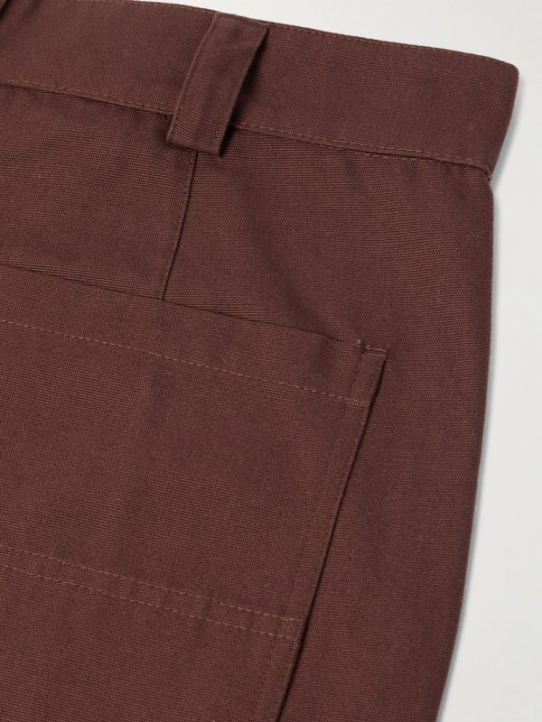 Garden Straight-Leg Cotton-Canvas Trousers - CU Garden Straight-Leg Cotton-Canvas Trousers - CU