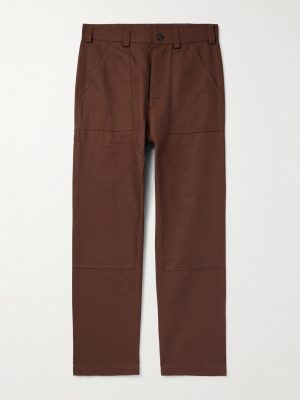 Garden Straight-Leg Cotton-Canvas Trousers Garden Straight-Leg Cotton-Canvas Trousers