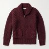 Shawl-Collar Merino Wool Zip-Up Cardigan Shawl-Collar Merino Wool Zip-Up Cardigan