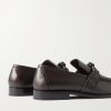 Astaire Knot-Detailed Leather Loafers - BK Astaire Knot-Detailed Leather Loafers - BK