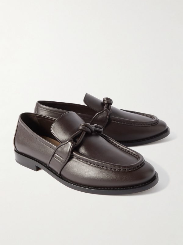 Astaire Knot-Detailed Leather Loafers - FR Astaire Knot-Detailed Leather Loafers - FR