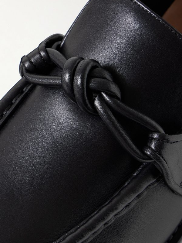 Astaire Knot-Detailed Leather Loafers - CU Astaire Knot-Detailed Leather Loafers - CU