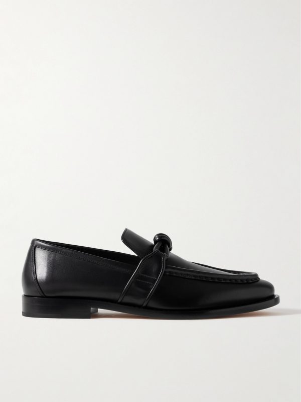 Astaire Knot-Detailed Leather Loafers Astaire Knot-Detailed Leather Loafers