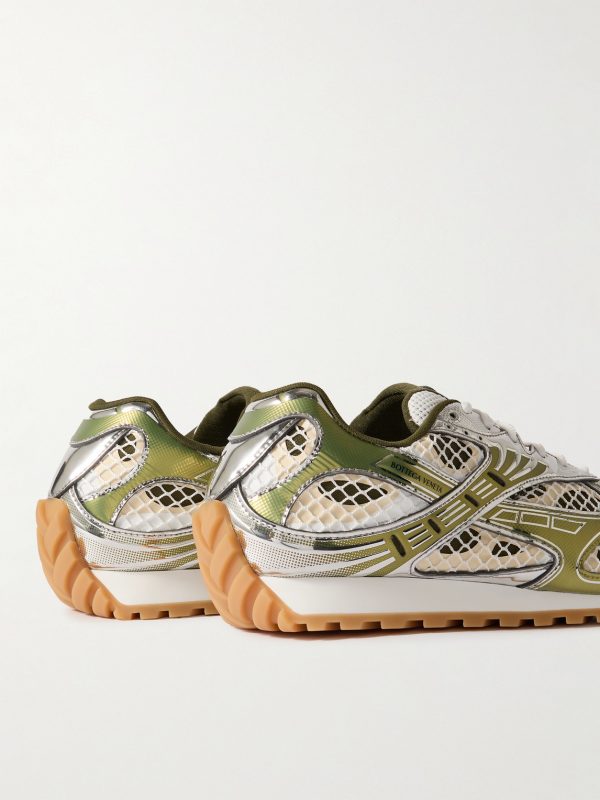 Orbit Metallic Rubber and Mesh Sneakers - BK Orbit Metallic Rubber and Mesh Sneakers - BK