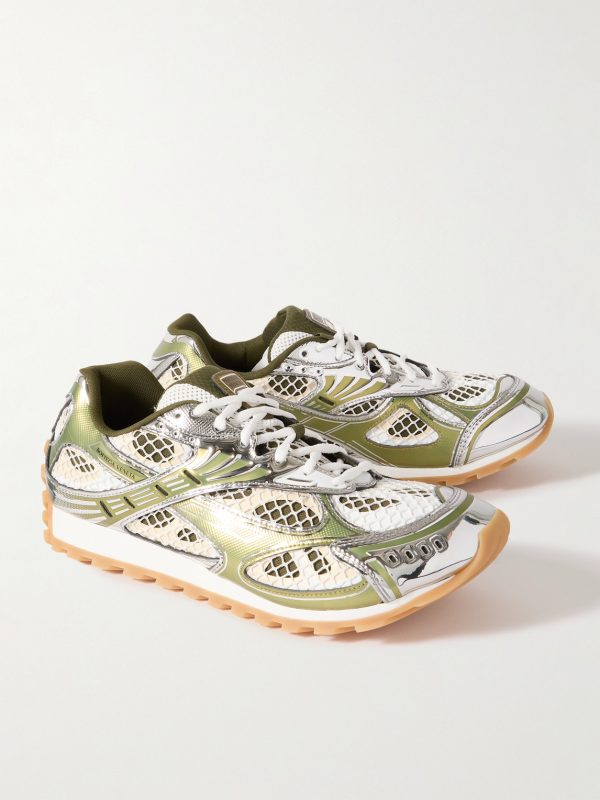 Orbit Metallic Rubber and Mesh Sneakers - FR Orbit Metallic Rubber and Mesh Sneakers - FR