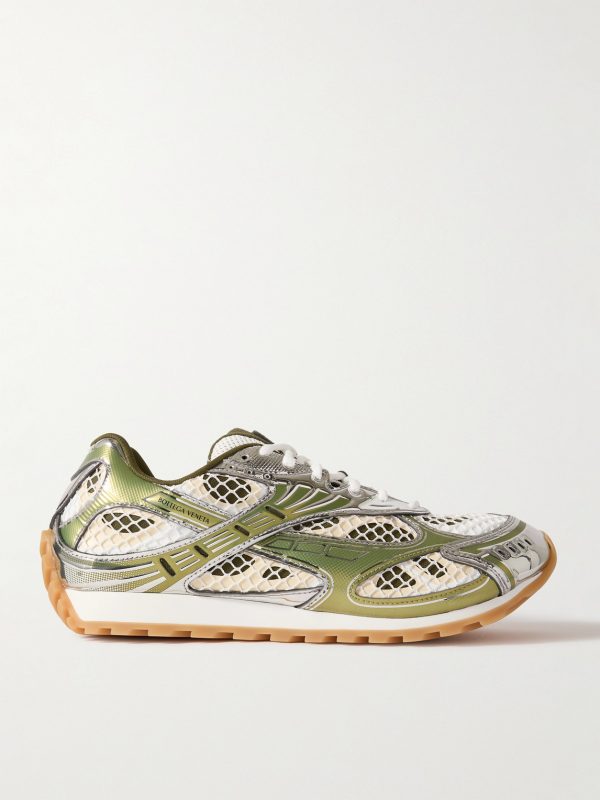Orbit Metallic Rubber and Mesh Sneakers Orbit Metallic Rubber and Mesh Sneakers