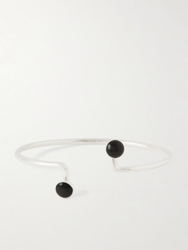 Silver Obsidian Cuff Silver Obsidian Cuff