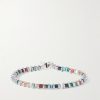 Silver Multi-Stone Beaded Bracelet Silver Multi-Stone Beaded Bracelet