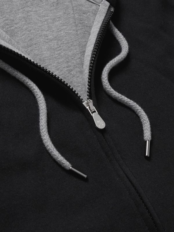 Cotton-Blend Jersey Zip-Up Hoodie - CU Cotton-Blend Jersey Zip-Up Hoodie - CU