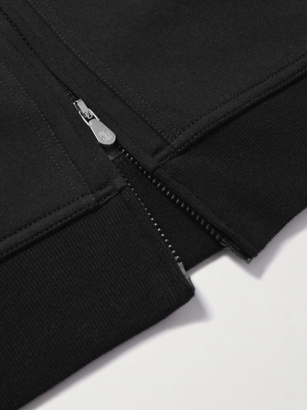 Cotton-Blend Jersey Zip-Up Hoodie - E1 Cotton-Blend Jersey Zip-Up Hoodie - E1