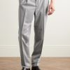 Tapered Pleated Virgin Wool-Flannel Drawstring Trousers - FR Tapered Pleated Virgin Wool-Flannel Drawstring Trousers - FR