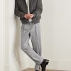 Tapered Pleated Virgin Wool-Flannel Drawstring Trousers - OU Tapered Pleated Virgin Wool-Flannel Drawstring Trousers - OU