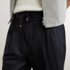 Tapered Pleated Virgin Wool-Flannel Drawstring Trousers - CU Tapered Pleated Virgin Wool-Flannel Drawstring Trousers - CU