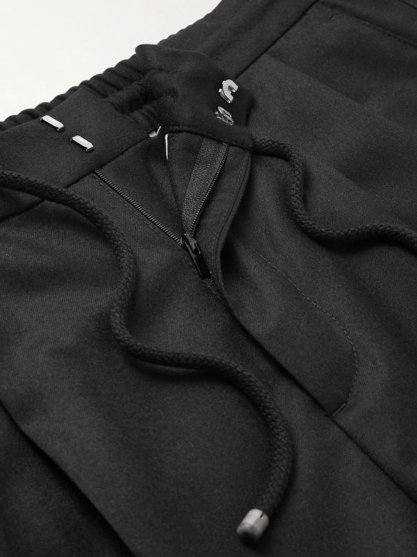 Tapered Pleated Virgin Wool-Flannel Drawstring Trousers - E1 Tapered Pleated Virgin Wool-Flannel Drawstring Trousers - E1