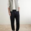 Tapered Pleated Virgin Wool-Flannel Drawstring Trousers - OU Tapered Pleated Virgin Wool-Flannel Drawstring Trousers - OU