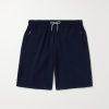 Straight-Leg Cotton-Blend Jersey Drawstring Shorts Straight-Leg Cotton-Blend Jersey Drawstring Shorts